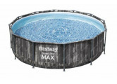 Каркасный бассейн 366х122см, 10250л, фильтр-насос, лестница Bestway Steel Pro Max 561PZ