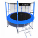 Батут i-Jump Classic 12FT 366 см с нижней сетью и лестницей синий 75_75