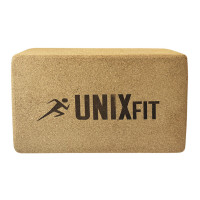 Блок для йоги и фитнеса пробковый 22,5х15х7,5см UnixFitt YBU200GCR