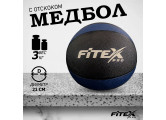 Медицинский мяч Fitex Pro 3 кг, черный с голубым Fitex Pro FTX-1212-3kg