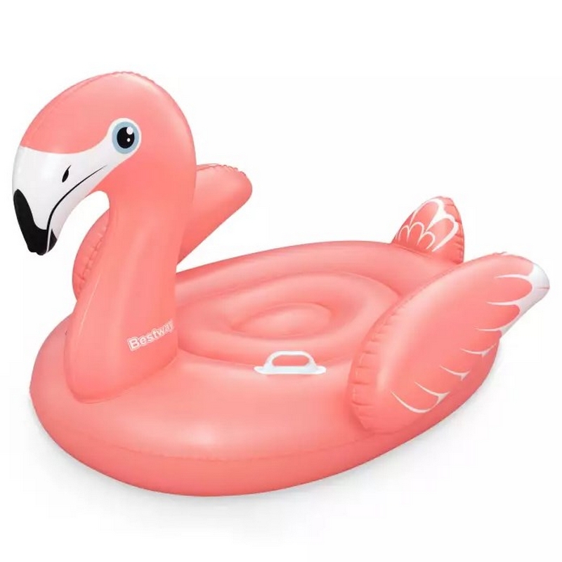 Надувная игрушка-наездник 138х107см, от 3 лет Bestway Фламинго 41525 800_800