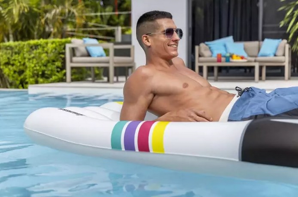 Надувной матрас для плавания 196x145см, до 100 кг Bestway Lounger Pool Float 43837 1024_677