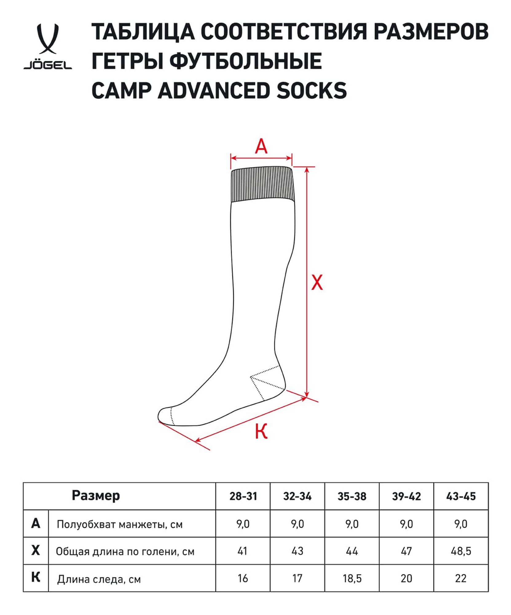 Гетры футбольные Jogel Camp Advanced Socks, темно-синий\белый 1663_2000