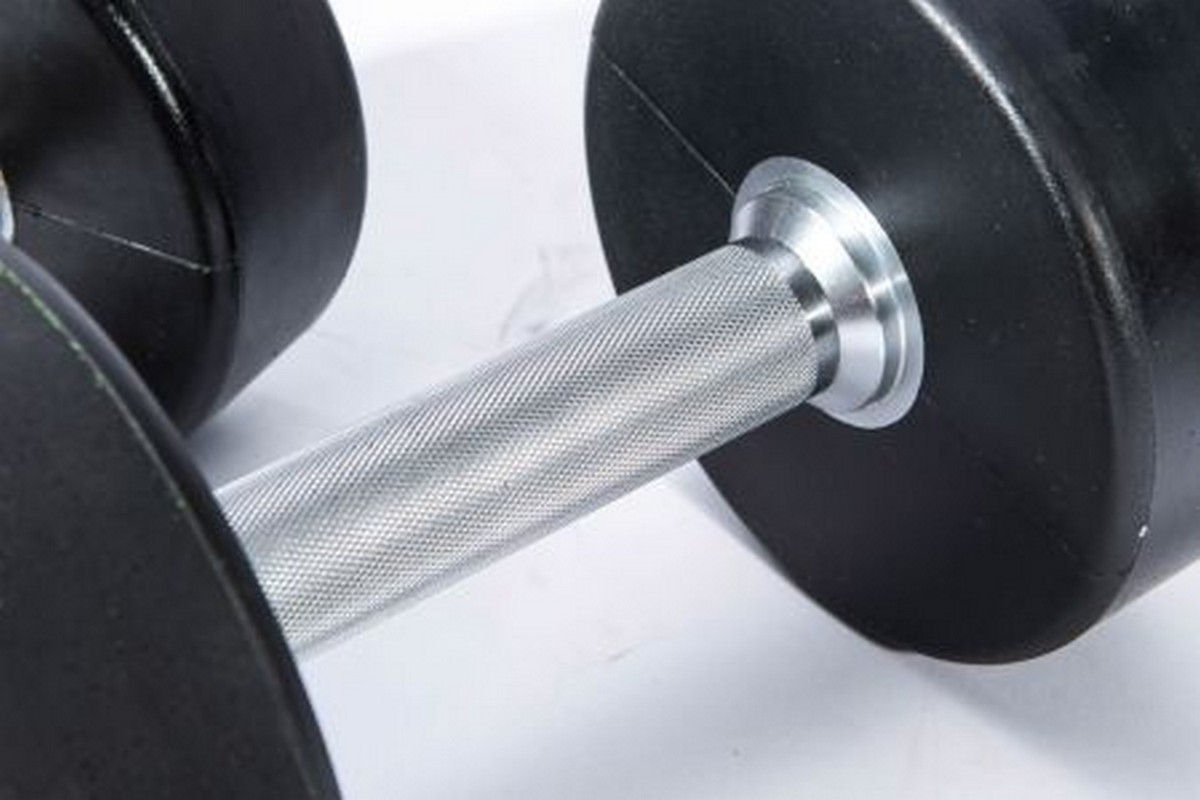 Гантели в уретане 38 кг Live Pro Premium Urethane Dumbbells LP8000-38 1200_800