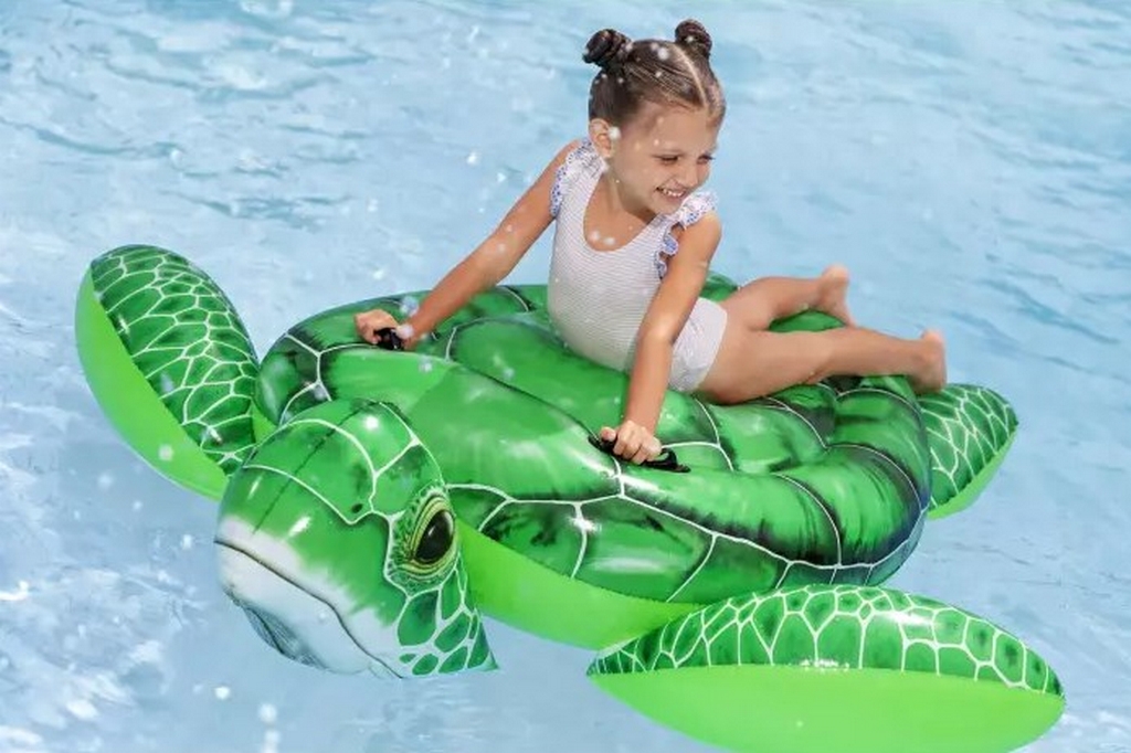 Надувная игрушка-наездник 150х145см, с ручками, от 3 лет Bestway Черепаха 41524 1024_682