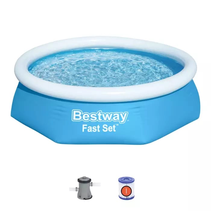 Бассейн Fast Set 244х61см,1880л, фил.-насос 1249л/ч Bestway 57450 700_700