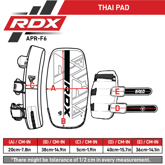 Макивара RDX F6 черн/бел.мат. APR-F6MW 701_701