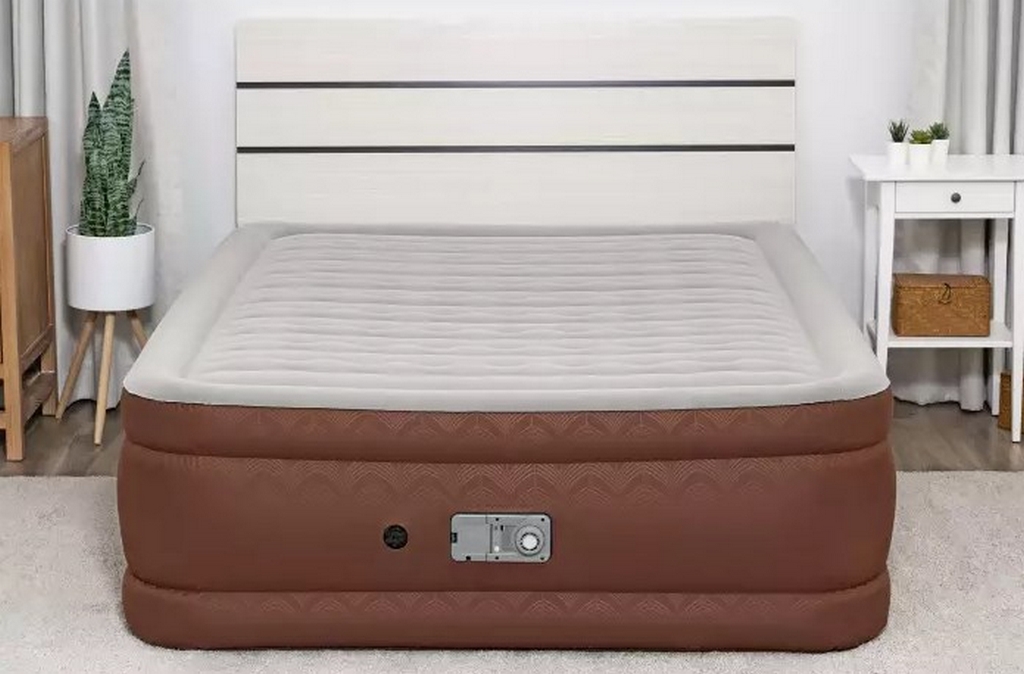 Надувная кровать 152х203х51см встр.насос 220В с автоподкачкой, до 350кг Bestway AlwayzAire 69160 1024_674