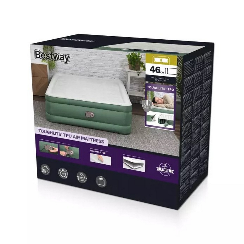 Надувная кровать 203х152х46см встр.насос 220В, до 300кг Bestway ToughLite 69646 799_800