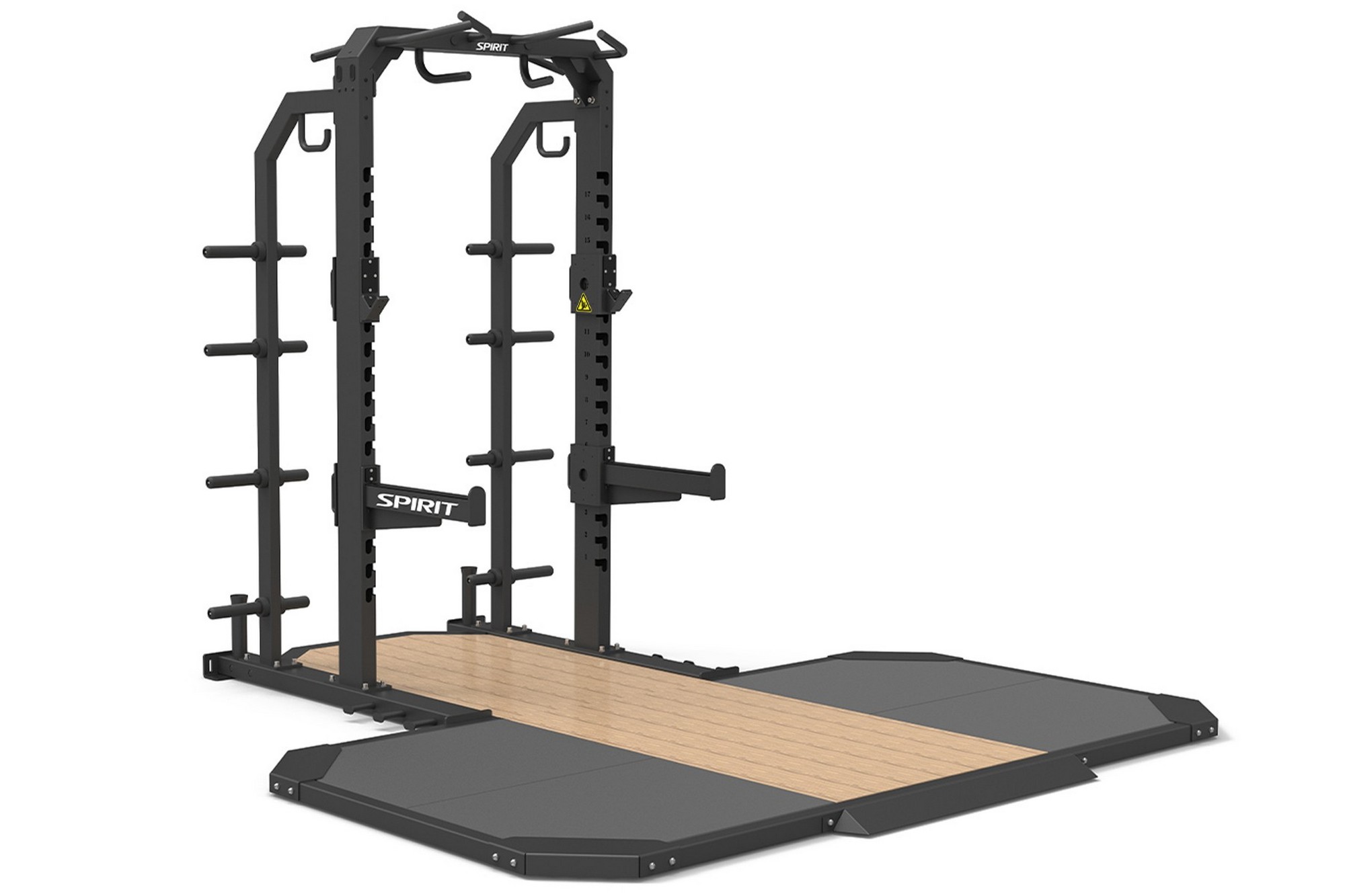 Силовая полурама с помостом Spirit Fitness SP-4202-P 2000_1333