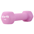 Гантель неопреновая Star Fit DB-201 1 кг, розовый пастель 120_120