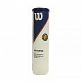 Мяч теннисный Wilson Roland Garros All CT WRT116400 4 мяча, зеленый 120_120