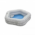 Детский надувной бассейн 213х206x53см, 575 л, от 6 лет Bestway Splash Paradise 54423 120_120